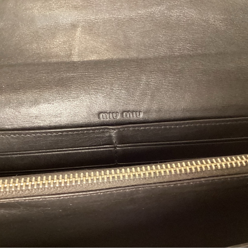 Miu Miu Authentic Wallet In Brown Alligator Embos… - image 3
